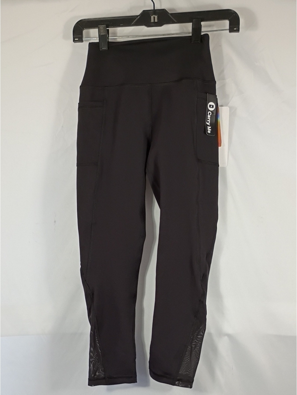 NWT Gottex Black Peach Skin Collection Workout Leggings Size XS Activewear